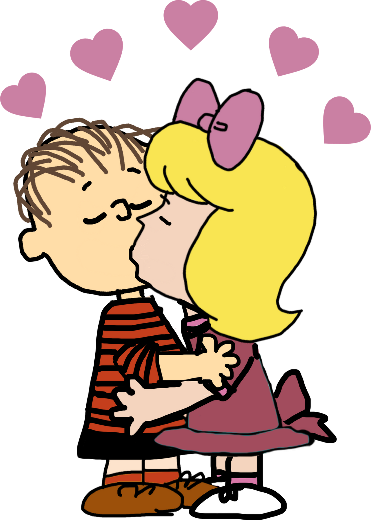 Linus and Janice Hugs and Kisses by DarthVader867554333 on DeviantArt
