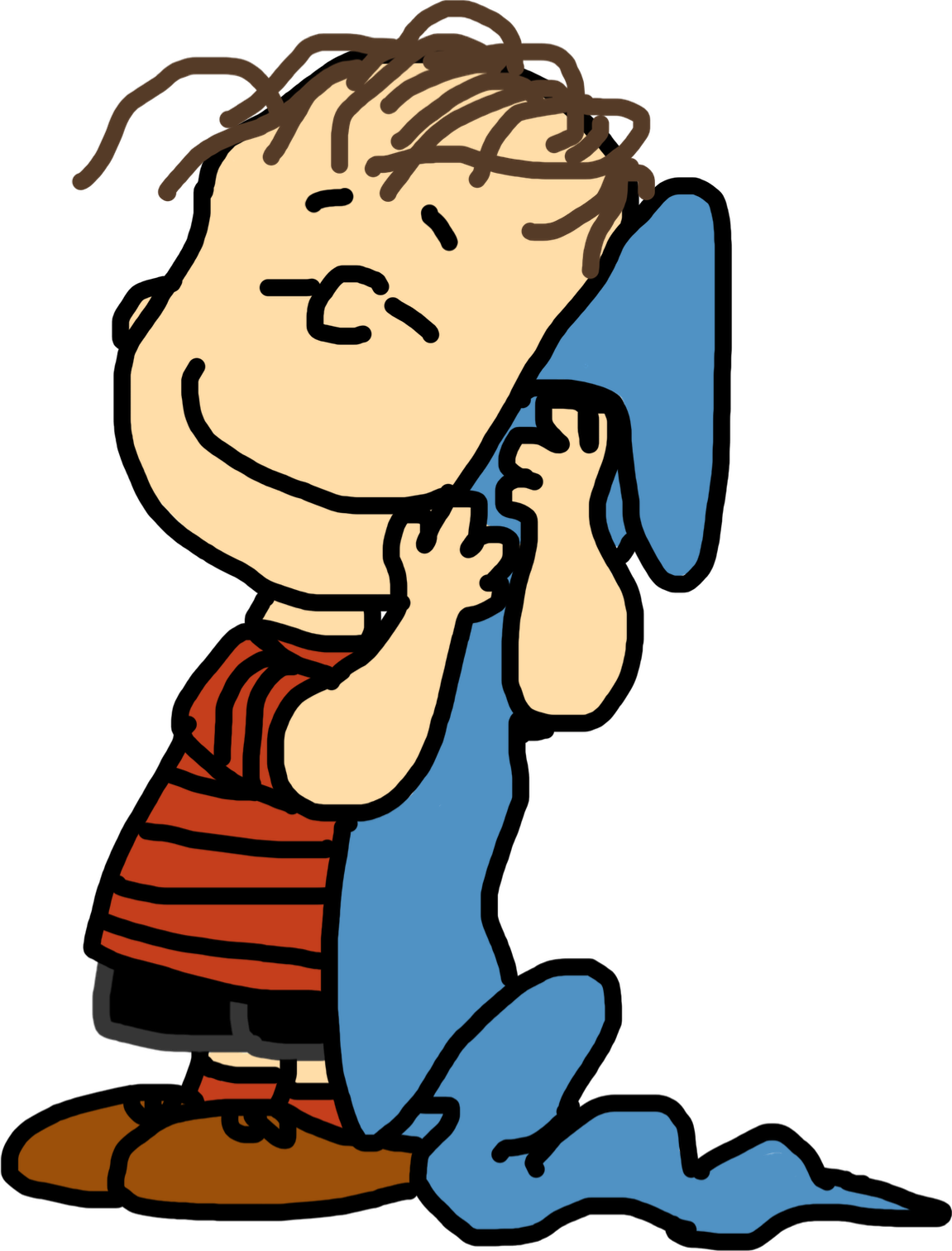 Linus Simpson Linus and his Security Blanket by DarthVader867554333 on DeviantArt