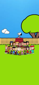 The Peanuts Gang iPhone Wallpaper