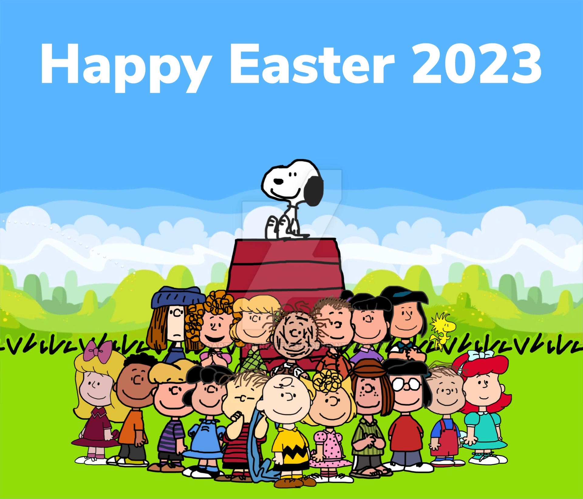Peanuts Easter Happy Easter from The Peanuts Gang by DarthVader867554333 on DeviantArt