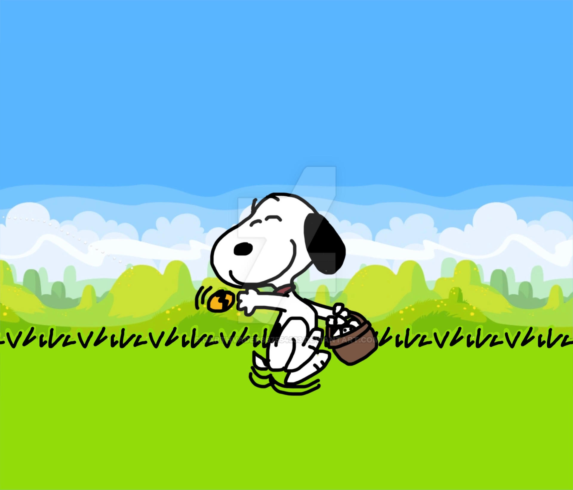 Snoopy in Easter Land by DarthVader867554333 on DeviantArt