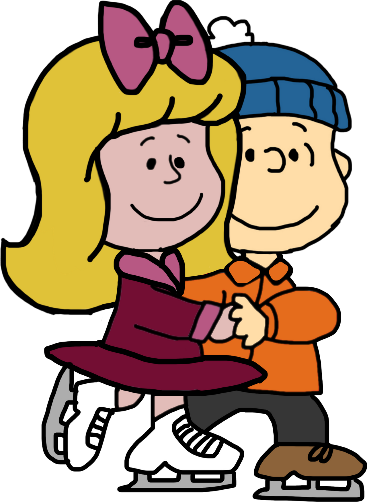 Linus and Janice Ice Skating (2) by DarthVader867554333 on DeviantArt