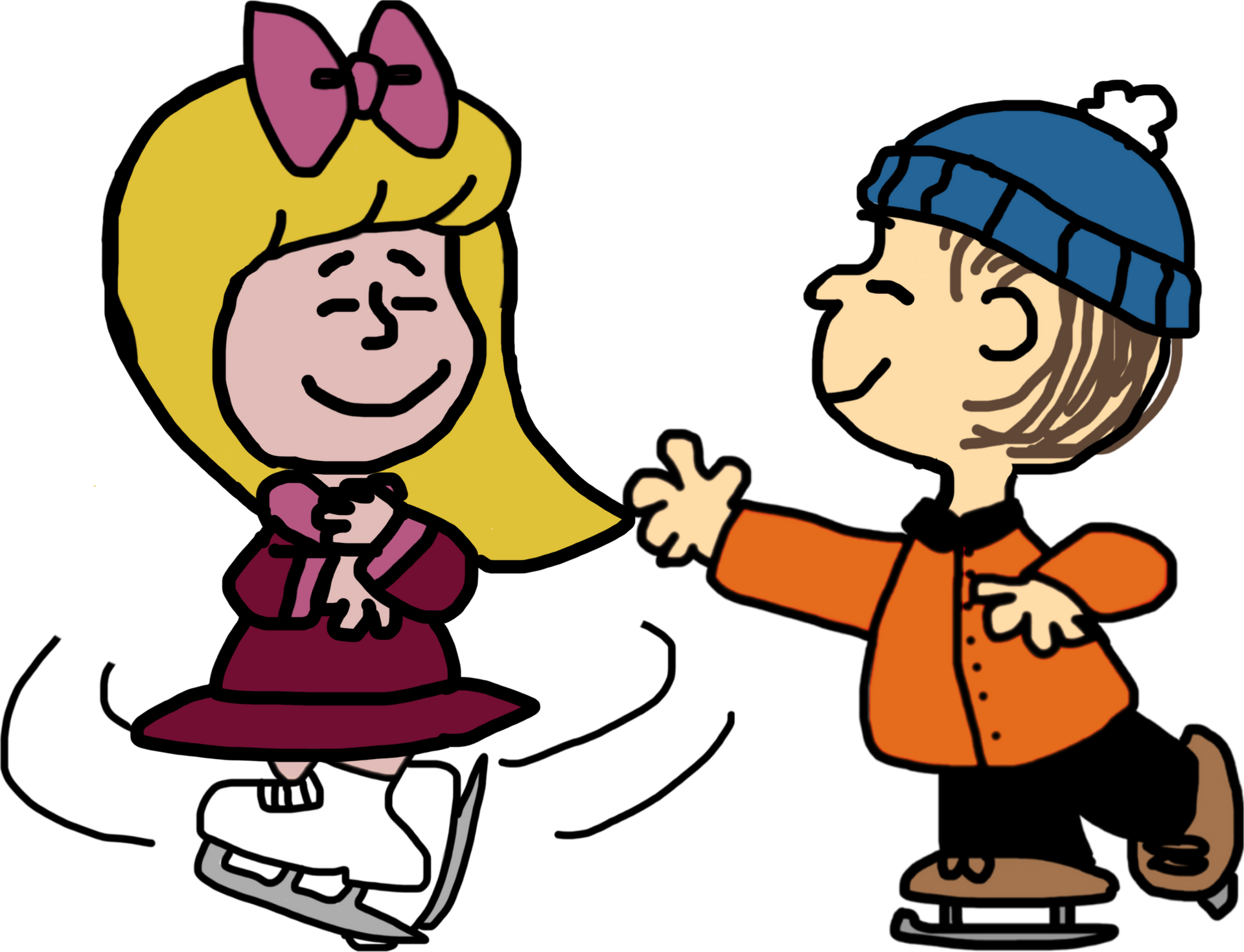 Linus and Janice Figure Skating (2) by DarthVader867554333 on DeviantArt