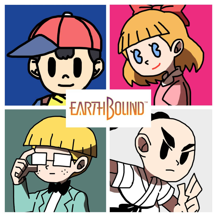 Earthbound Deviantart Earthbound - The Chosen Four by DarthVader8675309 on DeviantArt