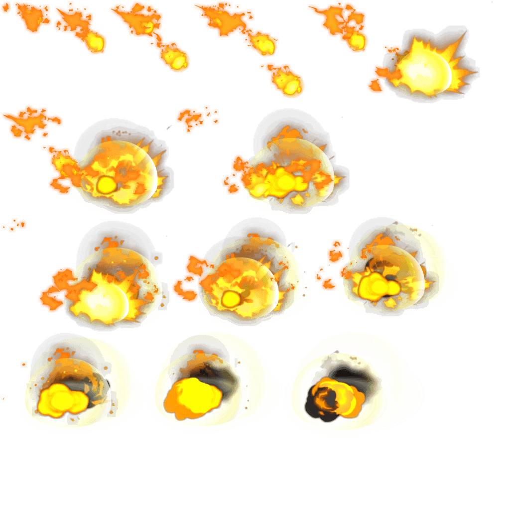 Fire explosion effect sprite sheet NZC by Boltanim on DeviantArt