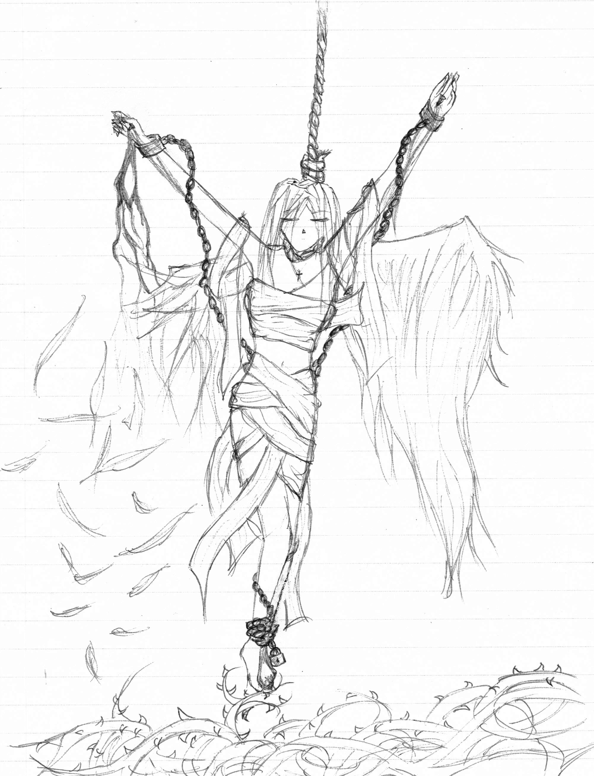 Chained-Up Angel