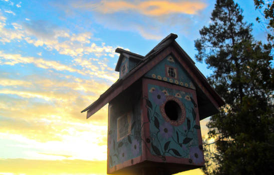 Sunset Birdhouse