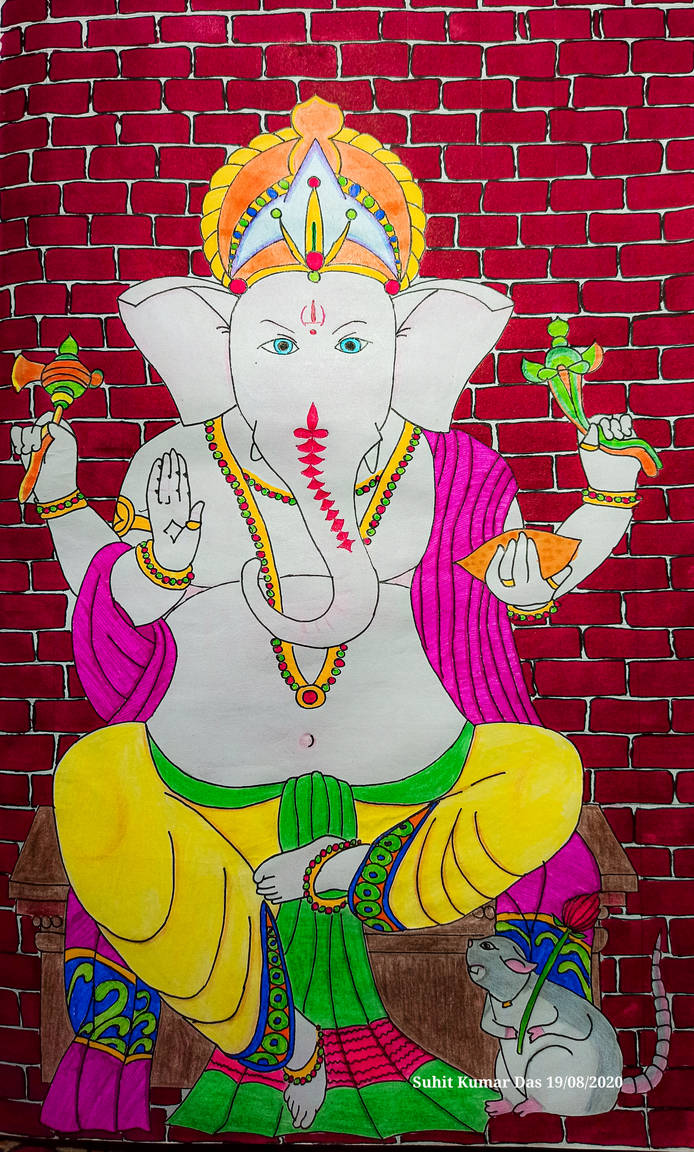 Lord Ganesh Drawing by ShinchiArtGallery on DeviantArt