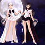 Sailor White Moon And Sailor Black Moon