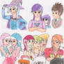 MLP:FIM Humanized: BG ponies 2