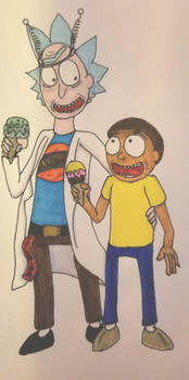 Rick and Morty at Blips and Chitz