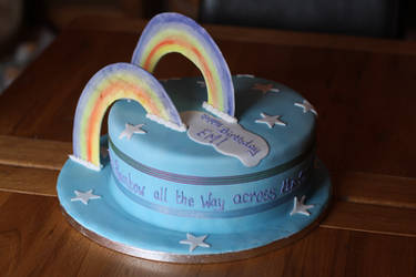 Double Rainbow Cake - Double rainbow all the way..