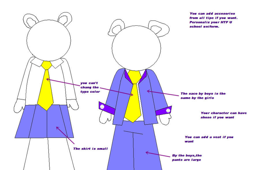 HTF U school uniform by RaphaelaTheTurtel on DeviantArt