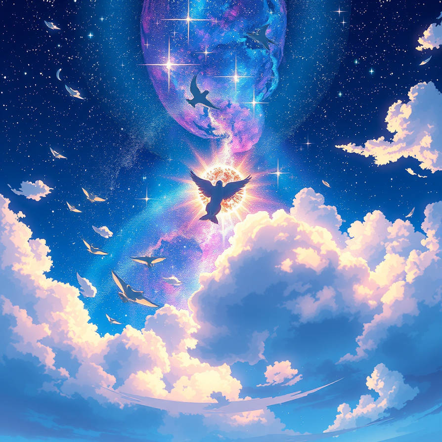 Cielo estrellado de noche