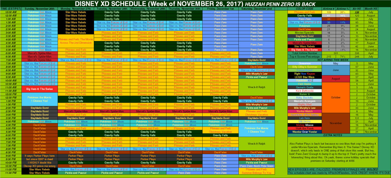 Disney XD Schedule Week Of November 26 2017 By APinchOfFlanders On disney-xd-schedule-week-of-november-26-2017-by-apinchofflanders-on