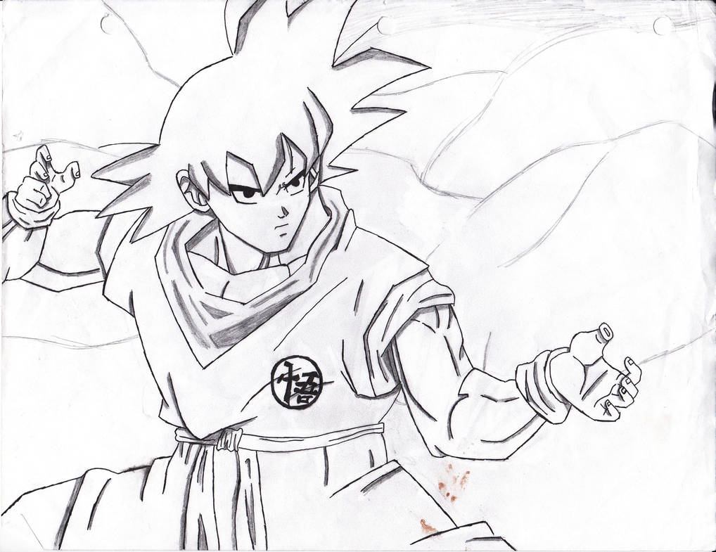 Goku Fighting Stance by LeanaVine on DeviantArt