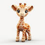 3D Cartoon of Giraffe