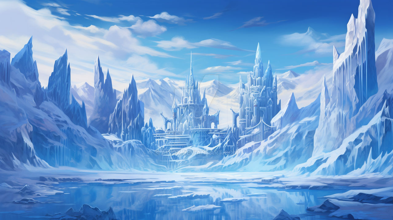 Fantasy Ice Castles The Snow Queen's Castle Fantasy Art By Giada