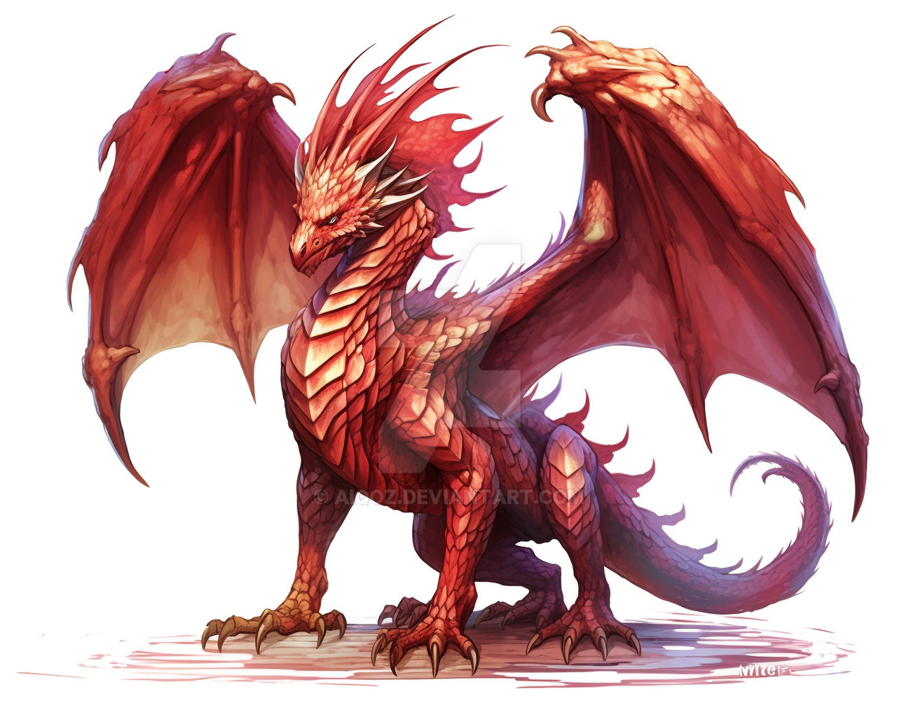 Red Dragon by Aiqoz on DeviantArt