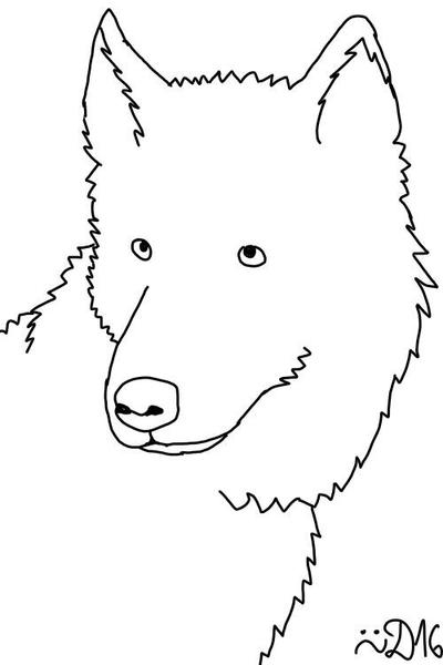 Basic Wolf Lineart Wolf lineart by Diennsia on DeviantArt