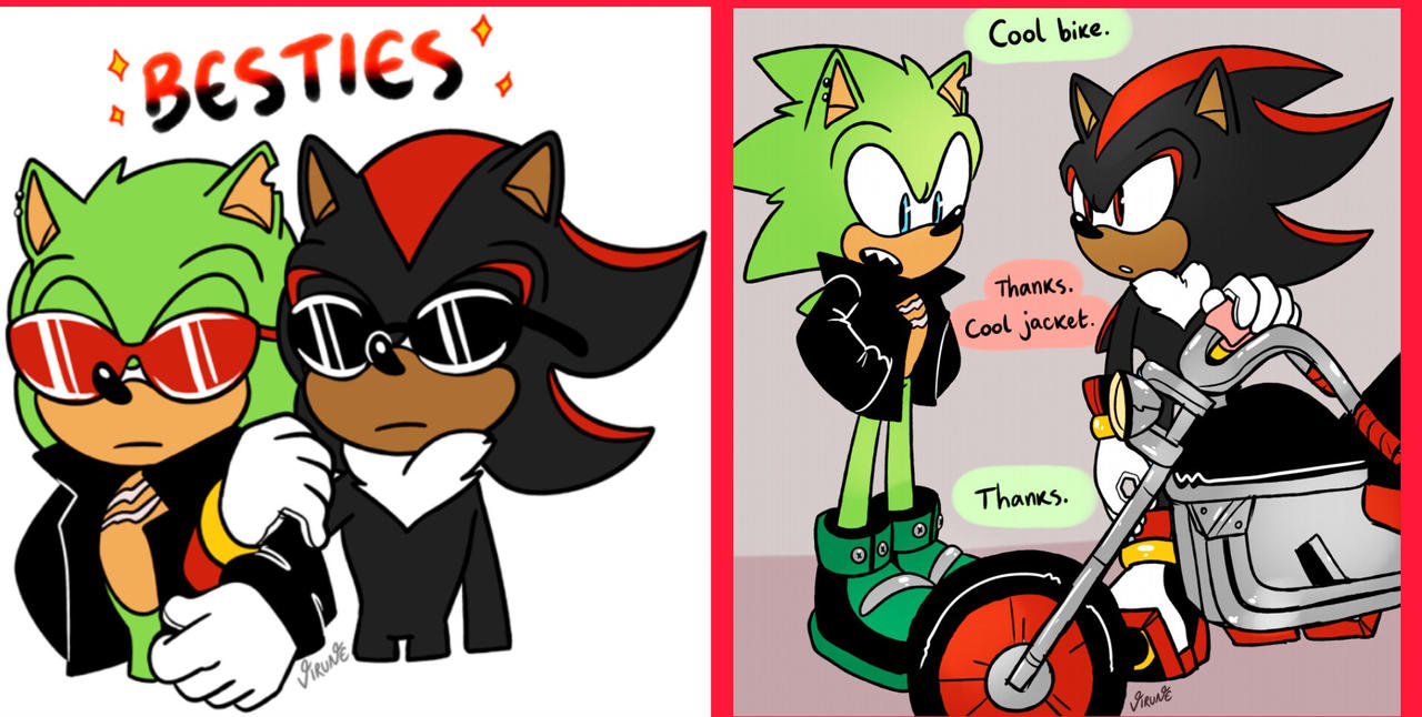 Scourge and Shadow are Bestirs by SonicHedgehog02 on DeviantArt