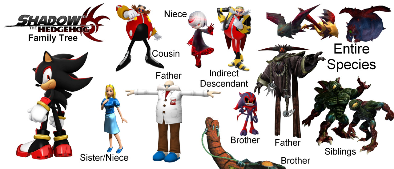 Shadow Form Tree Shadow the Hedgehog Family Tree by SonicHedgehog02 on DeviantArt
