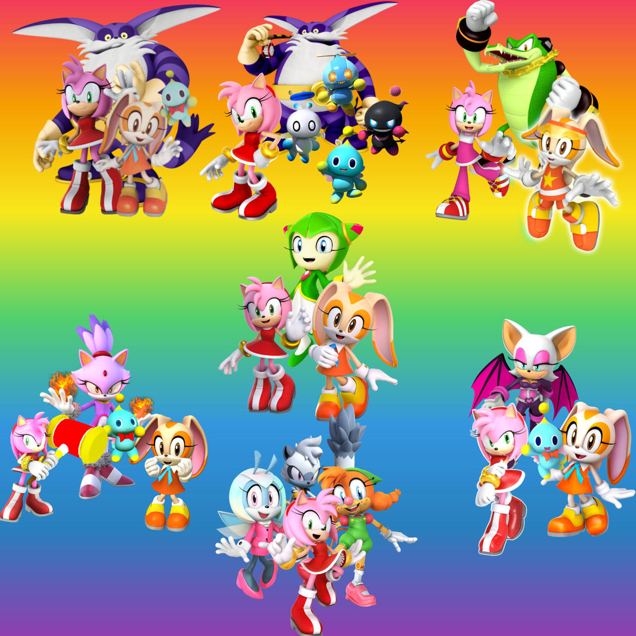 Team Roes Alternate versions of Team Rose by SonicHedgehog02 on DeviantArt