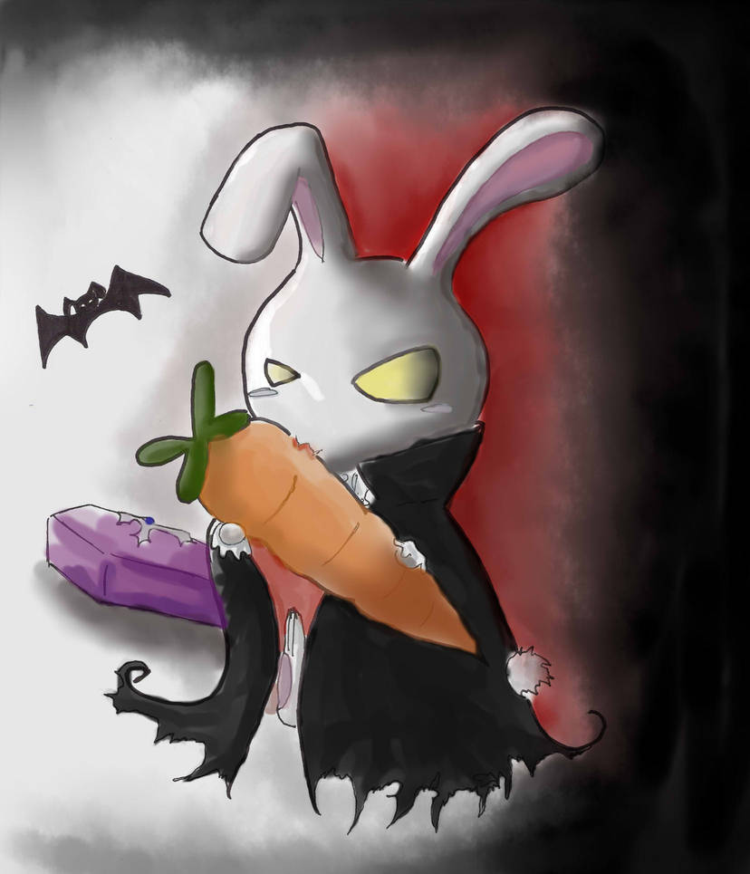 Vampire Bunny by Alleby