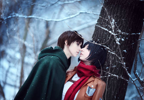 Mikasa and Eren