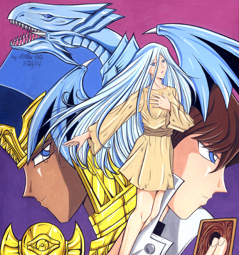 Kisara, Seto and Kaiba