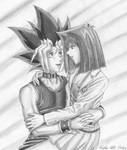 Commission for SamCyberCat: Yugi and Anzu by Yamigirl21