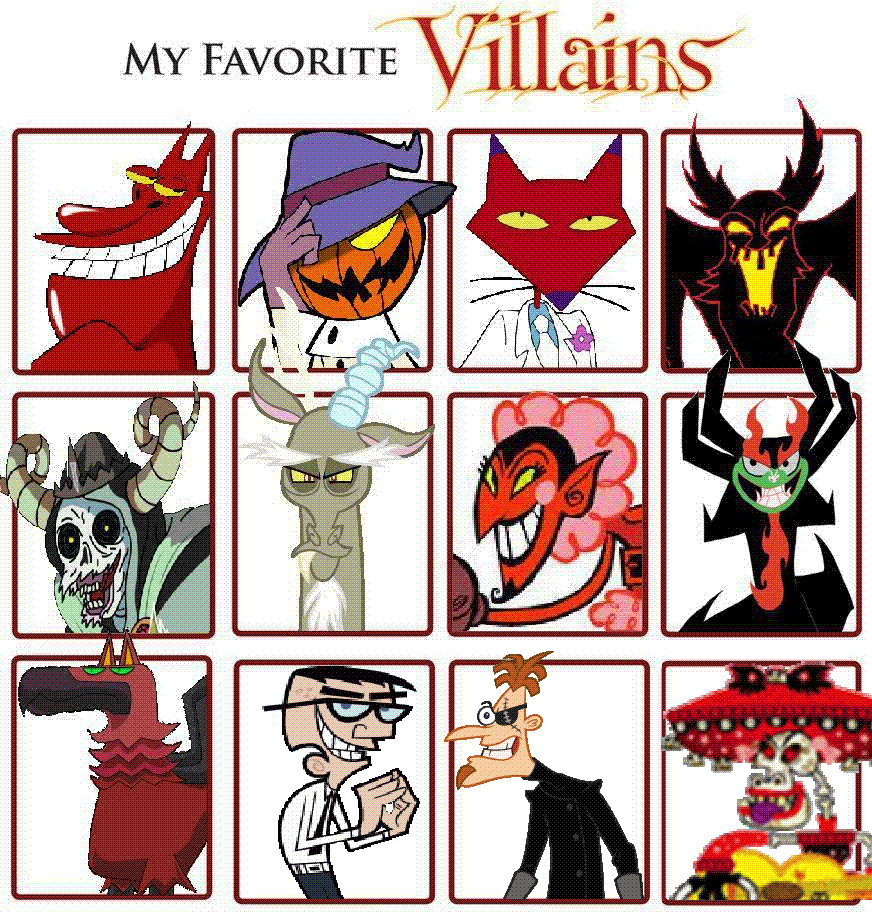 Top 20 Cartoon Villains