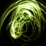 green dancing light