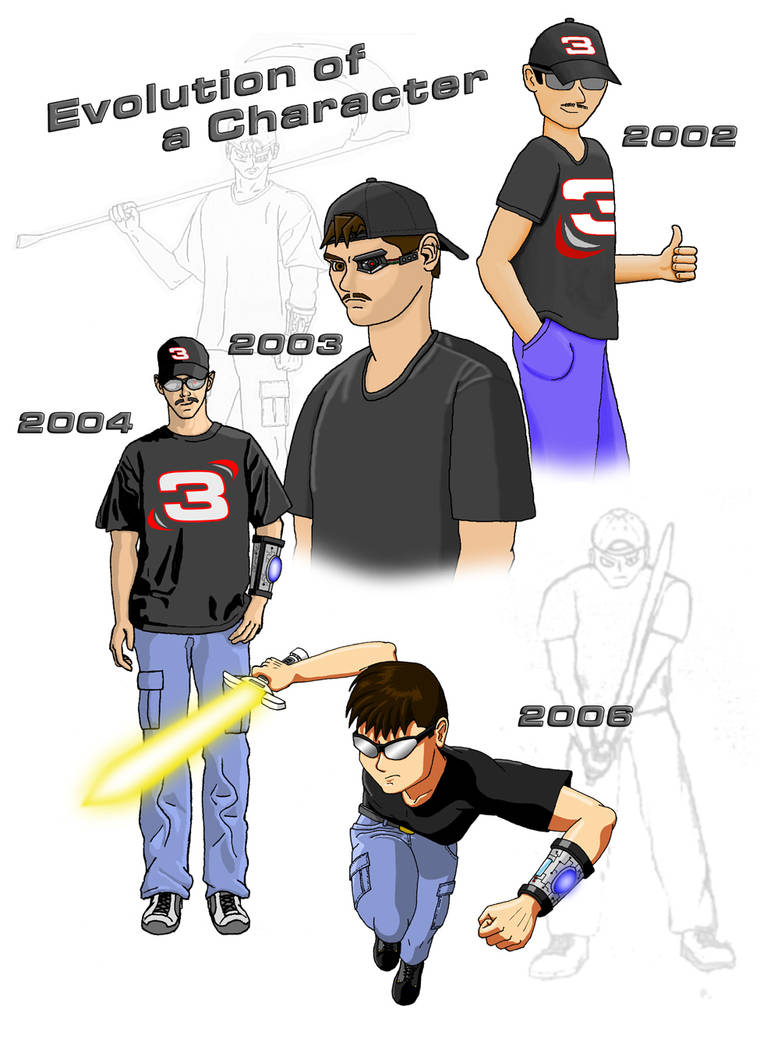 Evolution of a Character by demontec on DeviantArt