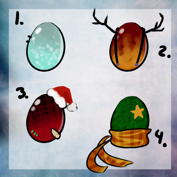 :adopts: christmas eggs~(sold)