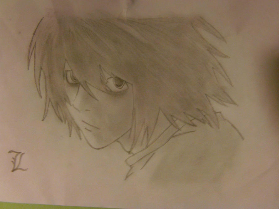 'L' Death Note Drawing by Chapbag124 on DeviantArt