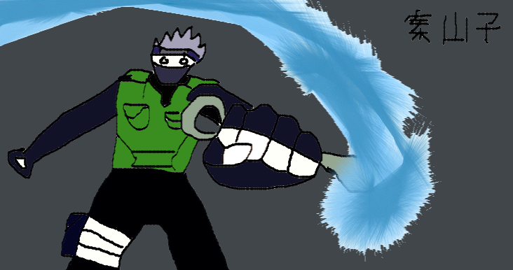 Kakashi paint canvas