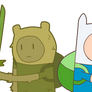 Finn and Grass Finn (Adventure Time)