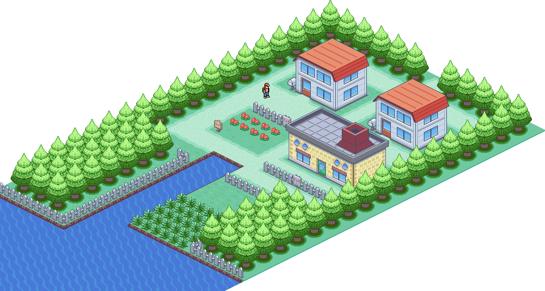 Pallet Town Isometric