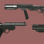 Scrap Retro Futurism Gun concepts