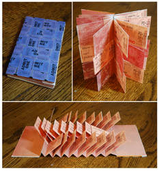 Movie Ticket Flag Book