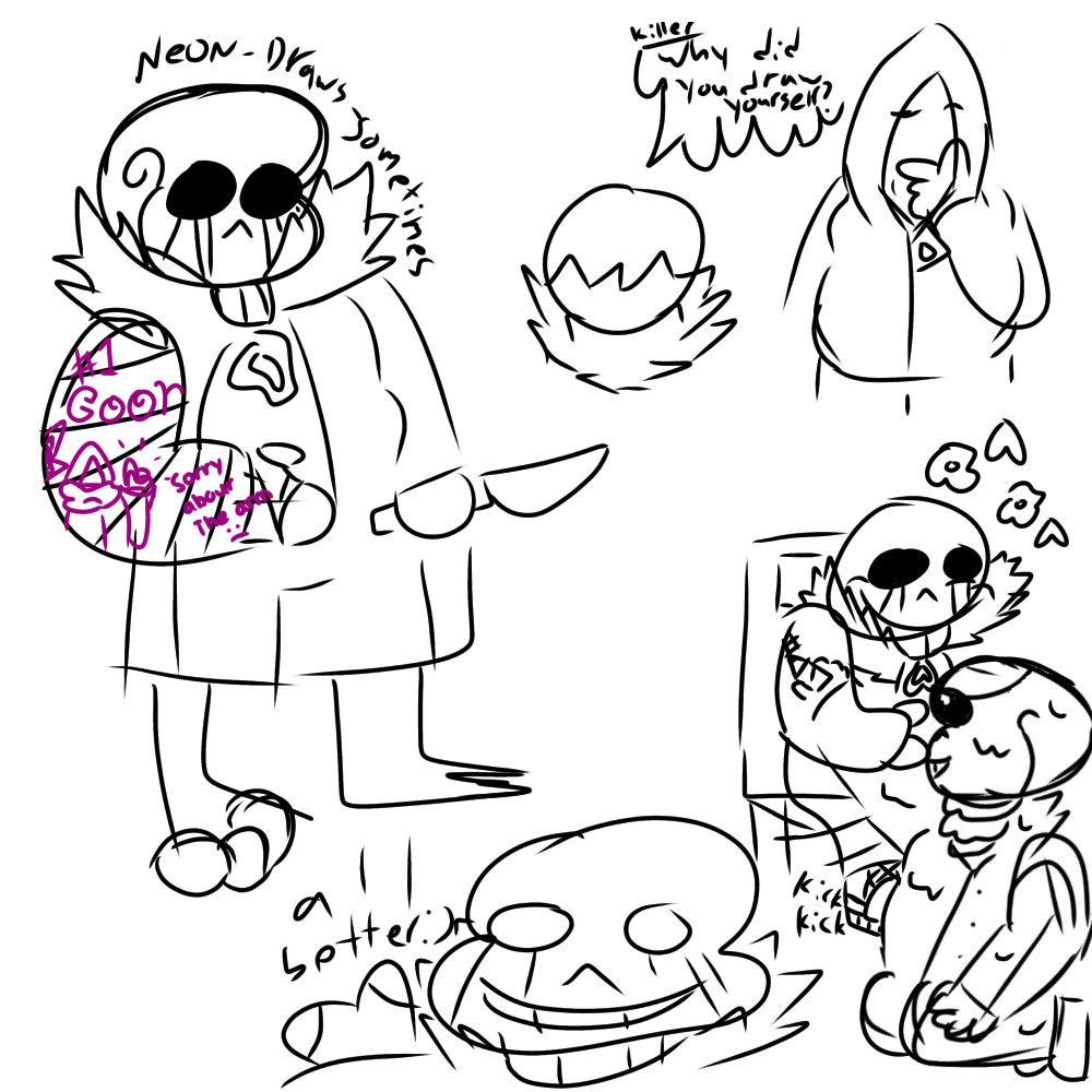 Killer sans breaks an arm :((( by NeonDrawsSometimes on DeviantArt