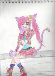 Pink Cat Girl