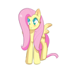 Fluttershy..staring blankly..?idk