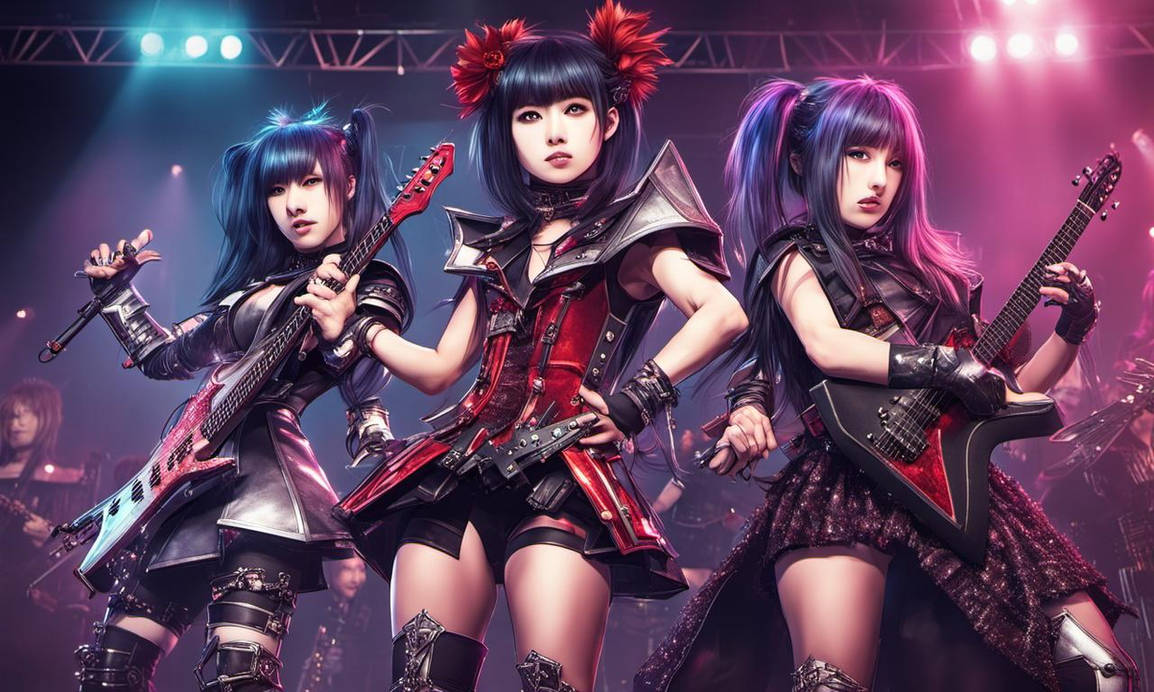 Baby Metal Performing On Stage by Lilred4gus on DeviantArt