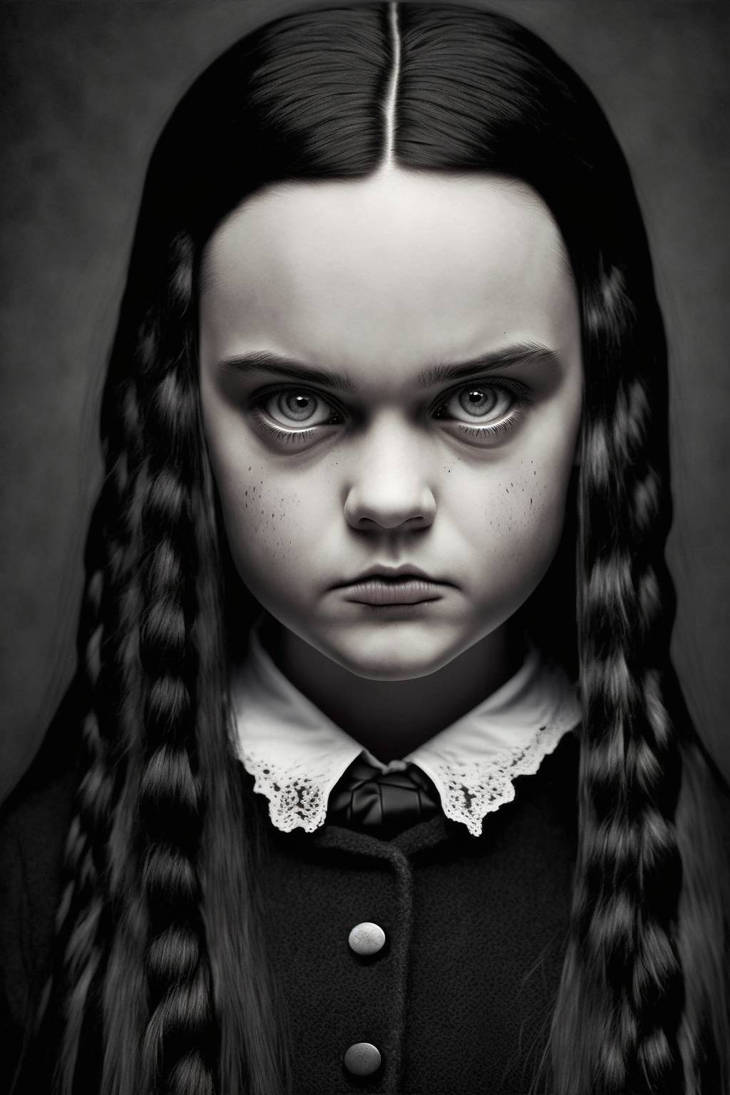 Scary Wednesday Addams by illustracy on DeviantArt