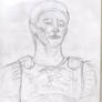 Unfinished sketch of Caesar Octavianus Augustus