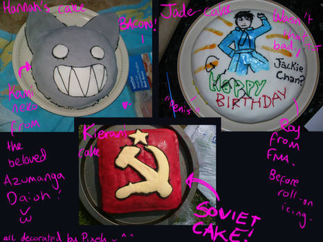 Pixie's B-Day cake MONTAGE