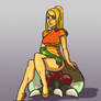 Samus on a chinese dress