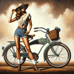 Bicycle Pinup Girl